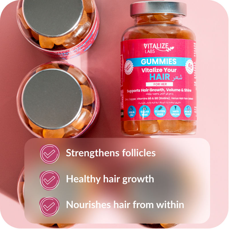 Vitalize Your Hair (6 units) Gummies Natural Food Supplements VITALIZE LABS (AED)