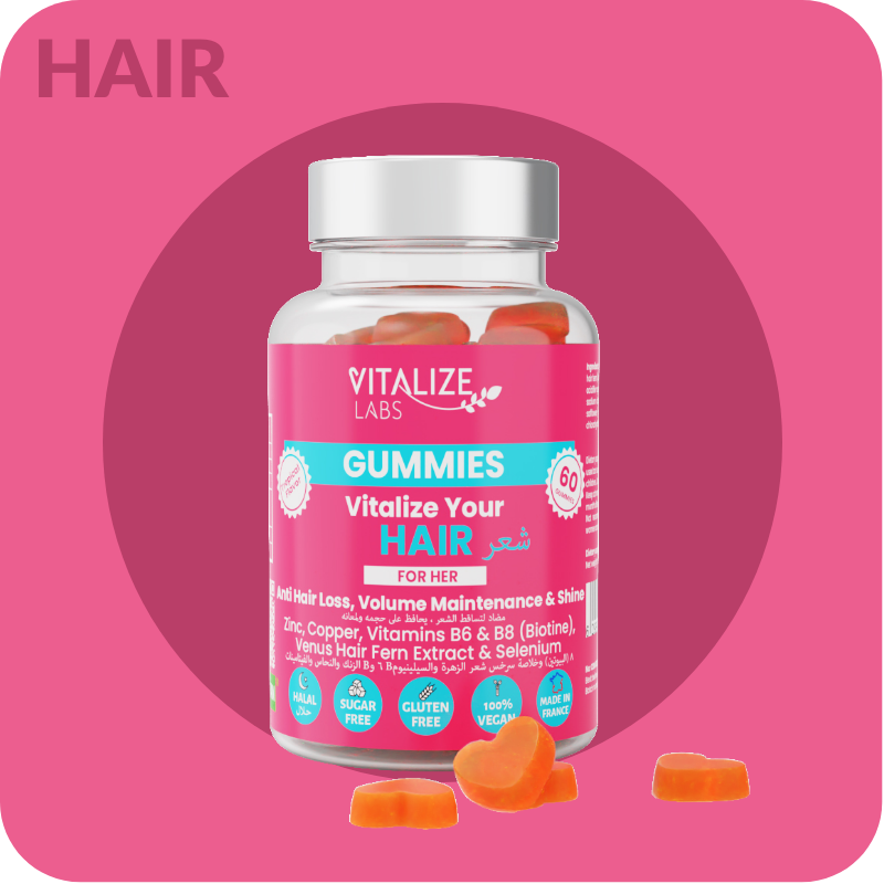 Vitalize Your Hair Gummies Natural Food Supplements VITALIZE LABS (AED)